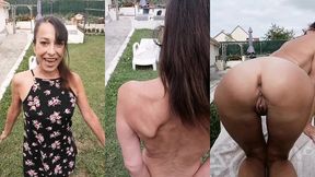 je me deshabille devant toi pour une seance bronzage integral qui peut vite ...