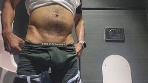 Horny Office Worker Sneaks into Washroom to Masturbate After a Long Day
