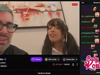 Chilean influencer fucks me live because I do a sensual dance on all fours (I was horny for that bas