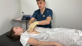 Nurse Bunny Gets a Gyno Exam Side View