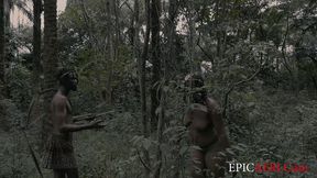 cheating wife banned to the forest let me help her cum