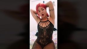 ts angelique monroe - i cum in my fishnet lingeries