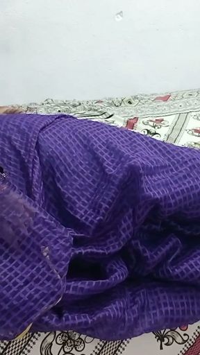 Desi Tamil stepmom shared a bed for her stepson he take over advantage and hard fucking   Clip 1