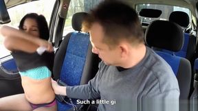 Hot prostitute banged in car
