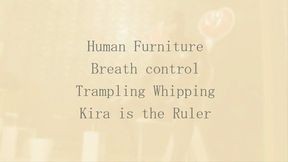 KIRA is the ruler CBT Trampling Whip Human furniture Rubber Mask