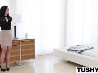 TUSHY Assistant Relieves Her Bosses Stress With Anal