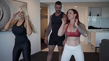 MILF Best Friend&#039_s Invite Personal Trainer to Their House For a Private Workout Session