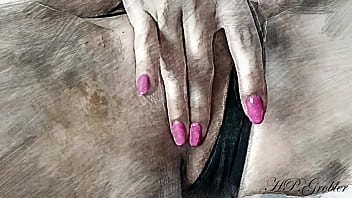 Erotic Sketch - Rubbing Pussy with Color Stop Motion