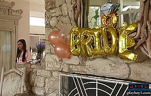Latina teen Gianna Dior lives a bridesmaid fantasy with gift for the groom