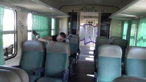 Juan fucked bareback by straight in a train