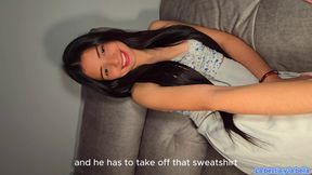 Hot Model Having Hardcore Sex with Her Neighbor and Foot Suck Fucking