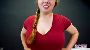 Curvy Blonde Gwen Delights with Sensational Oral Skills!