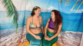 Mermaids use CRUTCHES to get on shore - VANESSA RAIN & SEAJEWEL HIDEF MOV