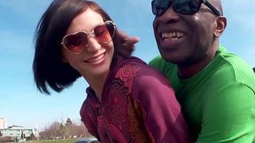 Ukrainian Nympho's 1st Interracial Anal Adventure!