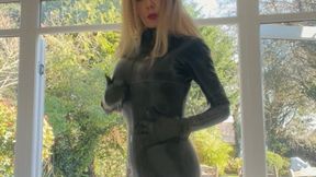 latex catsuit pvc boots