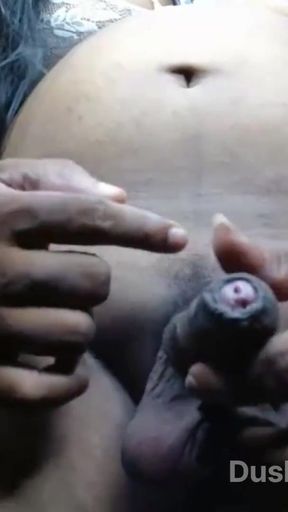 Akhila Dusky TS , White Lingerie Tease and Strip   Clip 1