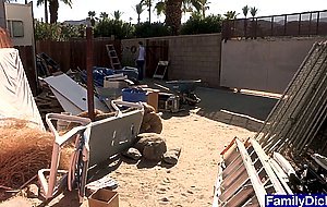 Teen steals stepdaddys cigarettes and bareback fucked