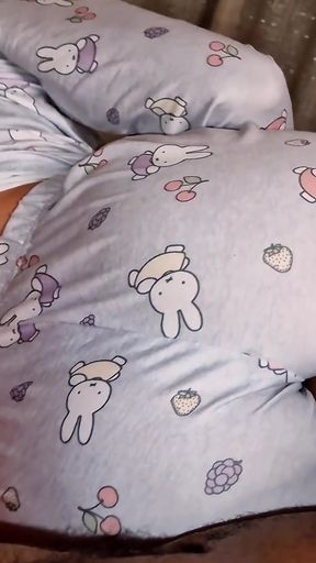 My Latina stepsister lies on my bed and I can't help but get my cock hard rubbing her big ass   Clip 1