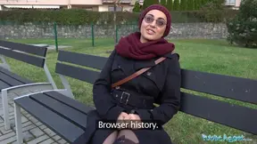 Public Sex Afghan beauty pays to fuck a big cock