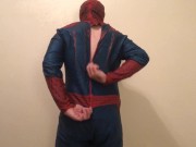 RETRO FET VID: Spidey Zippering Costume Tease Fetish