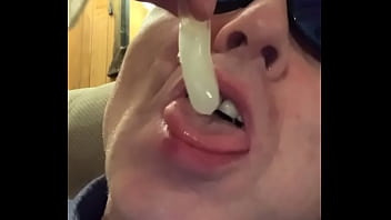 Eating my own cum!