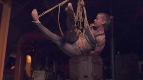 ”Hot blonde COUGAR experienced bondage action for the first time”