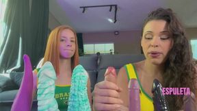 Punheta guiada com convidada especial 10min