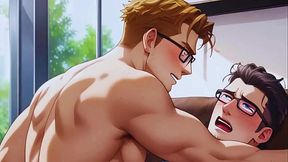 Young Nerd Twink Giving His Ass To His Coworkers. Anime Hentai free video