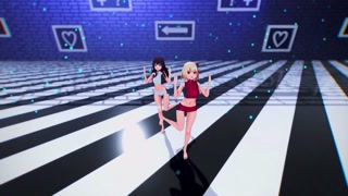 【MMD Lycoris Recoil 4k/60fps】《Chisato(錦木 千束) Takina(井ノ上 たきな)》 ~《Party Tonight LAYSHA (레이샤)》  Naughty