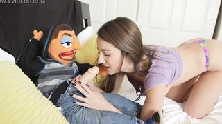 Me and the homie pickup Lily Adams for a facial - Puppet Porn