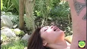 Asian Cutie's outdoor fantasy banging