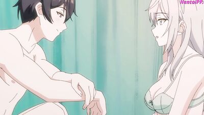 Alya Bent Over gets a hard 3D pounding from Kuze while she's in Russian