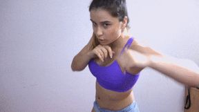 THE BLACK WIDOW - MIRA VS YOU! - KICKBOXING POV