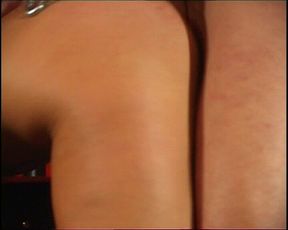 Blonde BDSM Babe Dominates Cock in Red Room Cage