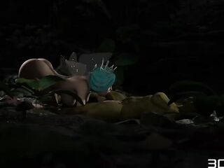Futa Orc Night Visit – Rough Deepthroat & Assfuck in the Woods