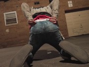 RISKY FUCKING IN PUBLIC PARKING LOT FLASHING NEIGHBORS - GOT CAUGHT AGAIN!!