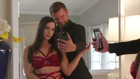 Passionate Ivy Ireland In Red Lingerie Gets Fucked By Her Husband Hard