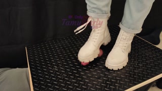CBT in Combat Boots with TamyStarly - Ballbusting, Trampling, Cock Crush, Cock Trample, Bootjob