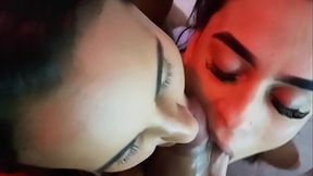 Esposa convidou a amiga gostosa para um m&eacute_nage com o marido! Sexo delicioso que terminou com gozada na cara.(Ad&atilde_o) (Eva) (Mila).