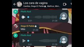 Puta gime como perra en WhatsApp