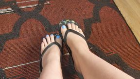 Showing My Toes in Flip Flops