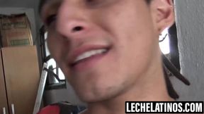 LecheLatinos.com - Employee Cain ass drilled after jerk off
