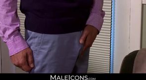 MaleIcons.com - Hairy guy Brendan Patrick's adoration for Rodney Steele's massive coc