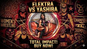 Yashiba (Masked) vs Elektra – Pro Style Bikini Wrestling with Boston Crab & Camel Clutch