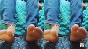 Sweaty manly feet ruined after long day at work latin gay amateur solo
