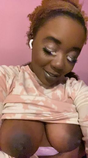 my juicy ebony titties