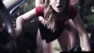 PURE TABOO Desperate Hitchhiker In Trouble Kristen Scott Seduces Escaped Criminal To Save Her Life