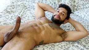 Stephen Manns Massive Load Spurts Free — Hairy Latino Stud Climbs High