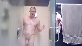 Gay Aussie Stud Takes A Shower - What A Fat Bubble Ass