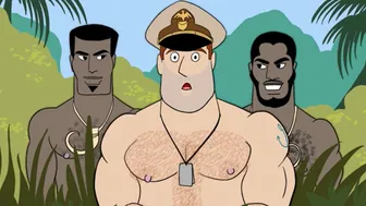 Gay Anime Military Orgy on Desert Island